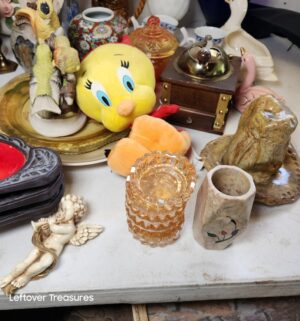 w306- Collectibles on Table - Image 5