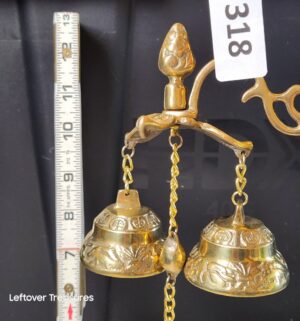 w318- vintage-style solid brass shopkeepers bell or entry chime