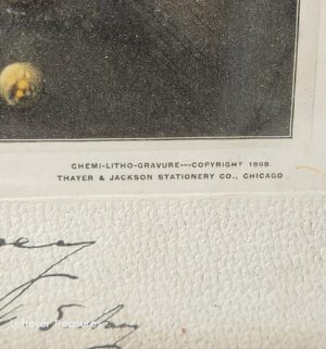 w361- historic Signed chromolithograph print featuring George Dewey, the only person in United States history to attain the rank of Admiral of the Navy - Image 3