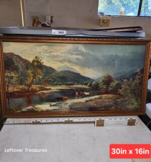 w365- Vintage Print landscape scene titled Betws-y-Coed, North Wales by the British artist Sidney Richard Percy
