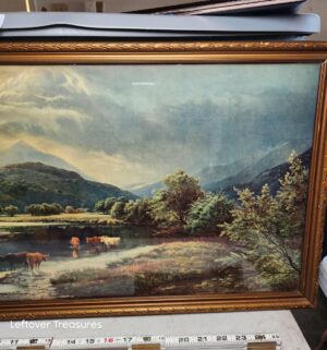 w365- Vintage Print landscape scene titled Betws-y-Coed, North Wales by the British artist Sidney Richard Percy - Image 3