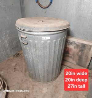 x4- Galvinized Trash can w/ lid