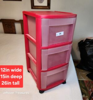x26- Sterlite Rolling Drawers