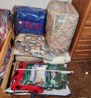 x46- Blankets kept in storage bags. King and queen sizes