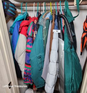 x99- Entry Closet w/ all vintage coats