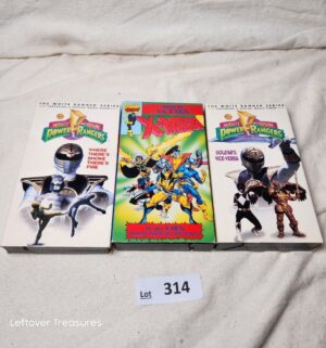x314- Power Rangers, X-Men VHS