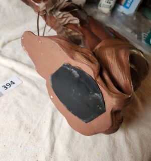 x394- Horse head bust. Weighted with sand. Very unique - Image 4