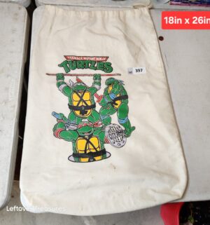 x397- teenage Mutant Ninja Turtles canvas laundry bag