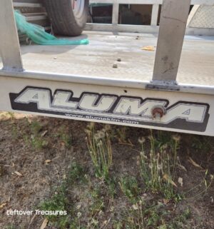 x422- (See Video) Aluma Cargo Trailer w/ tool box. Sold w/ Bill of Sale. Lights work 2 inch ball - Image 8