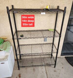 y3- 4-Tier Steel Wire Shelving