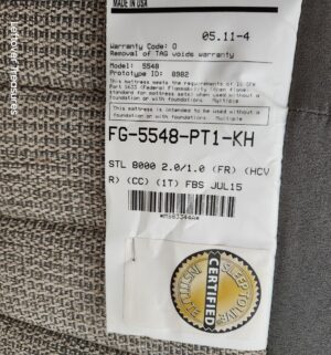 y37- Kingsdown Series 8000. King Mattress 76x80. Mattress ONLY. NO BASE. 1 Side is Plush, 1 Side is FIRM - Image 9