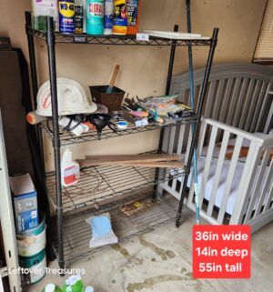 y42- 4 Tier Wire Shelf Unit - Image 1