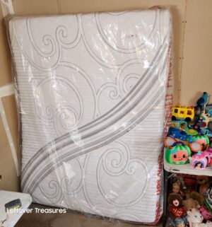 y79- Queen Pre-Owned Mattress still in plastic cover - Image 1