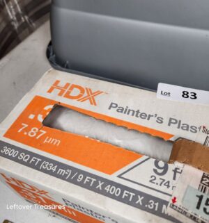 y83- HDX painters plastic. Mostly full - Image 2