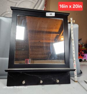 y88- Wall mirror w/ hooks - Image 1