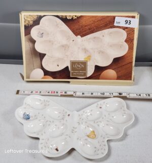 y93- Lenox Butterfly Meadow Egg Platter - Image 1