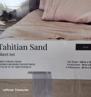y125- Tahitian Sand Sheet Set. Size King. 1800 Thread Count - Image 2