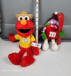 y130- Elmo Talking, 2002 M&Ms Red Skier - Image 1