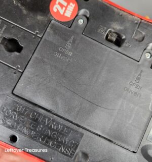 y155- New Bright 1:10 scale remote control sports cars, specifically a red Corvette and a yellow Camaro - Image 3