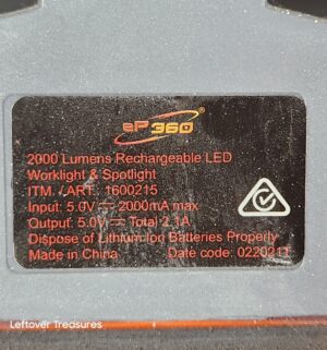 y185- Rechargeable LED Worklight - Image 3