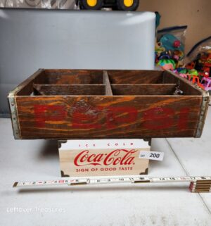 y200- vintage FRESNO CALIF. Pepsi-Cola wooden bottle crate