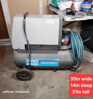 y243- Electric Pro 4000 OilFree Air Compressor. Tested/works