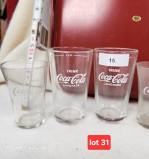 b31- Coca Cola Glasses, German Trink Coca Cola - Image 3
