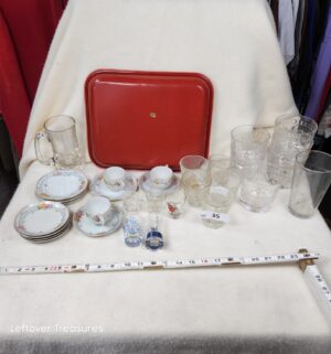 b35- collectible dishes, glasses