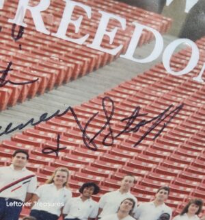 b39- 1992 Fresno State football WAC Champions. Signed by Jim Sweeney. NO COA - Image 4