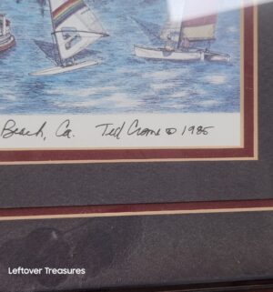 b42- color lithograph titled Balboa Ferry by artist Ted Crane - Image 3