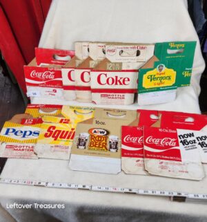 b56- vintage cardboard drink carrier collection