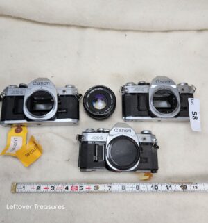 b58- vintage Canon AE-1 35mm SLR cameras