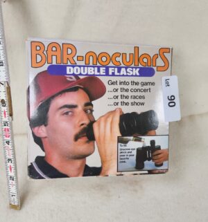 b90- 1984 Vintage BAR-noculars Double Flask