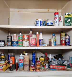 y60- chemicals in cabinet - Image 1