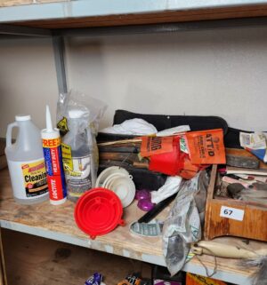 y67- hardware on shelf - Image 1