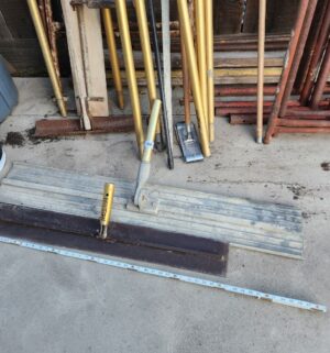 y84- concrete finishing sweepers w/ poles - Image 1