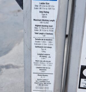 y85- Gorilla Ladders 13 position ladder. Model AL-13 - Image 4