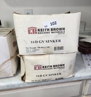 y102- 2 boxes of Keith Brown 16D GV Sinker Nails - Image 1