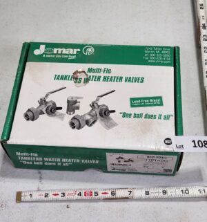 y108- Jomar multi flow tankless water heater valves - Image 1