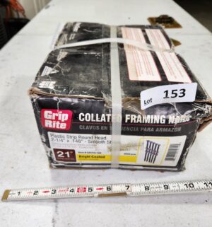 y153- grip rite framing nails. Sealed case - Image 1