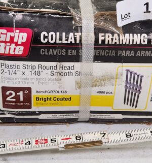 y153- grip rite framing nails. Sealed case - Image 3