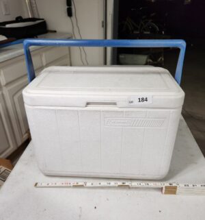 y184- coleman cooler w/ handle - Image 1