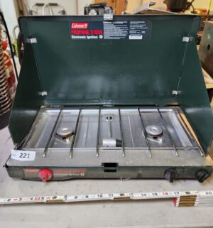 y220- coleman two burner camp stove w/ box - Image 2
