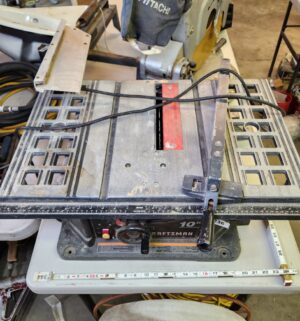 y236- sears craftsman 10 inch table saw. Tested/works - Image 2