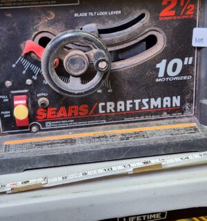 y236- sears craftsman 10 inch table saw. Tested/works - Image 3