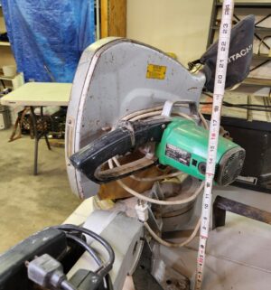 y237- Hitachi 15 inch miter saw. Tested/works - Image 2