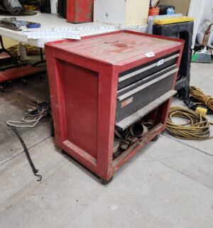 y244- sears craftsman rolling tool box. No tools - Image 2