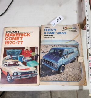 y255- Chiltons Maverick Comet 1970-77. Clymer Chevy & GMC Vans 1967-1982 - Image 1