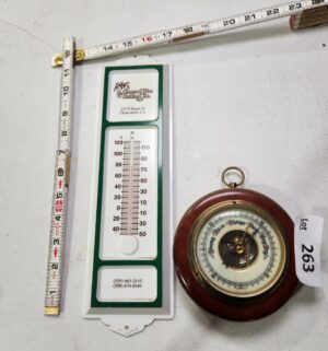 y263- plastic almond tree hulling co Chowchilla, german weather gauge - Image 1
