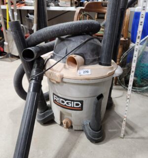 y270- Ridgid 12 gallon 5hp shop vac - Image 1